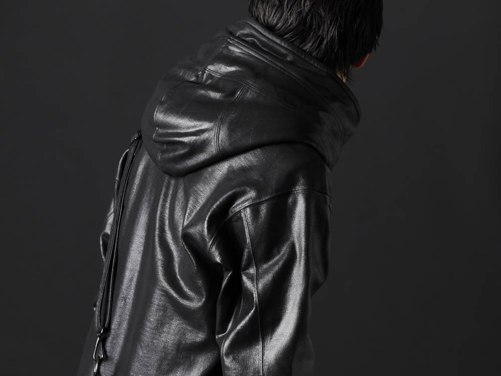 ユリウス 2022-23AW - コーティングを施しモード感漂うフーディー - 799CUM21-C(フロントジップ コーティング スウェットフーディ) - 2-006