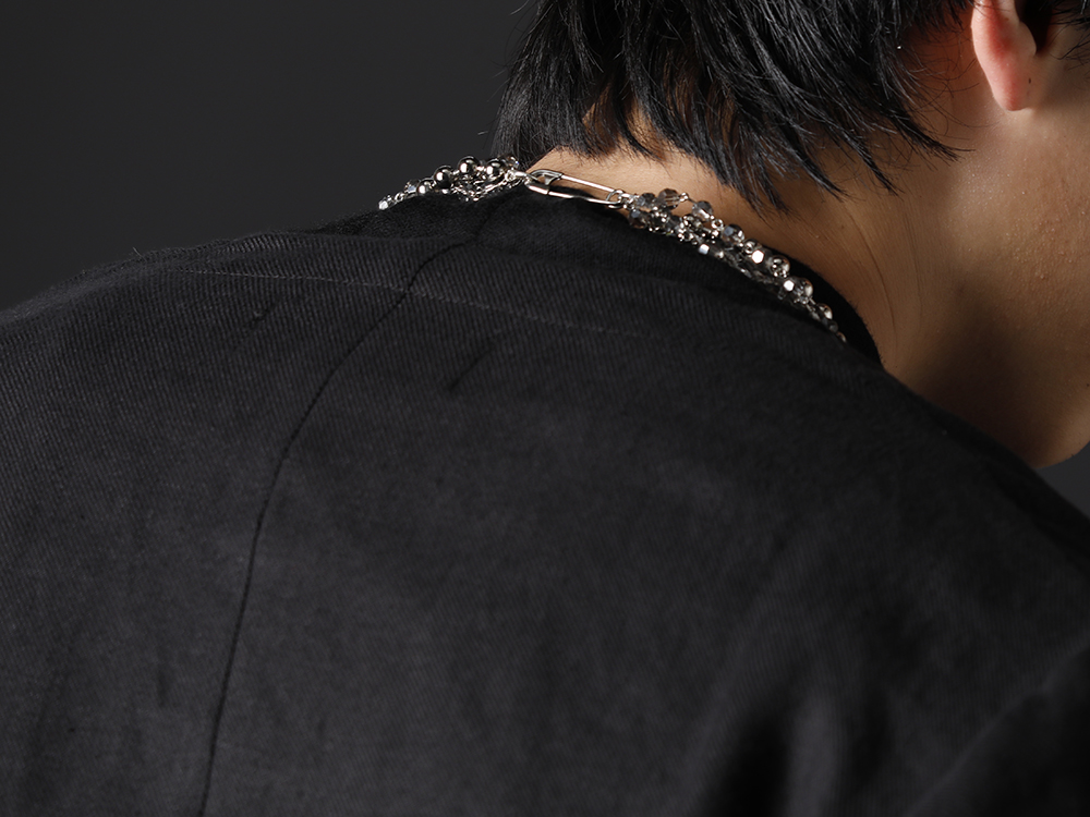 タカヒロミヤシタ ザソロイスト 2022-23AW - 品のあるデザインでまとめ、生地感で程よく抜け感を - sa.0024AW22(クワドループルガラスビーズウィズボールチェーンネックレス) - 2-009