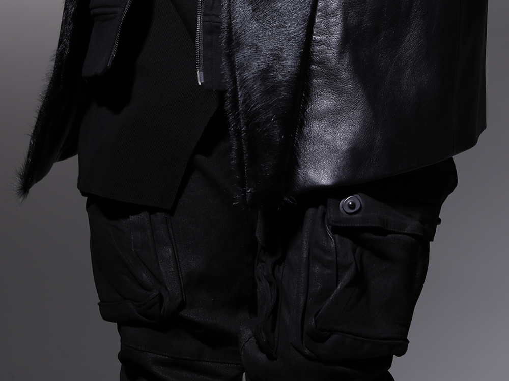 JULIUS 2022-23AW - Overwhelmingly Popular Gas Mask Coming This Season - 799PAM25-C(10.5oz Stretch Denim Gas Mask Coated Skinny Pants) - 3-005