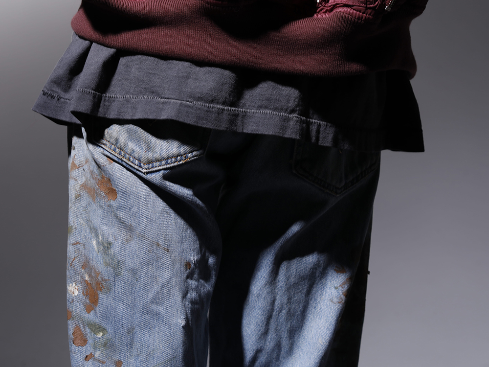 INNOCENCE NY 2022-23AW - The denim pants of the vintage are custom-made into a unique work of art. - innocence-ny-1st-2-7(REWORKED DENIM PANTS) - 3-006