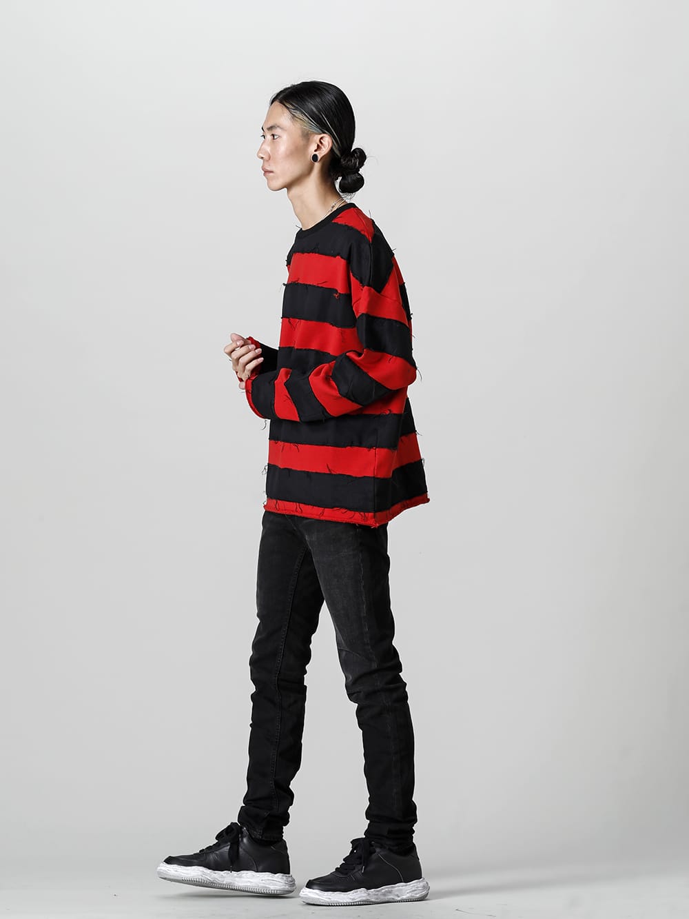 MINEDENIM 2022-23AW Styling An original striped L/S style in 