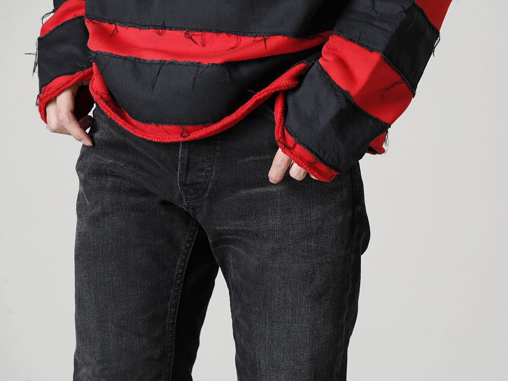 MINEDENIM 2022-23AW An original striped L/S style in 