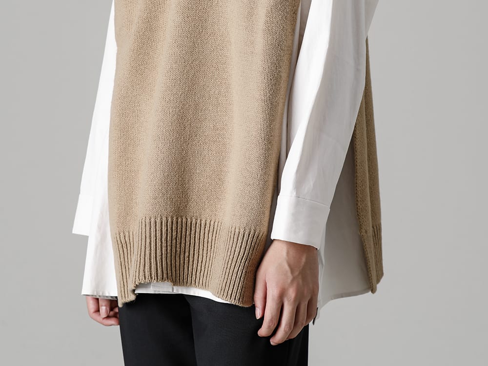Maison Margiela - メゾン マルジェラ 2022-23AW 見出し2  - SI1TH0001 ストール Beige - vu-a12-s01 ベーシック シャツ Off White 2-002