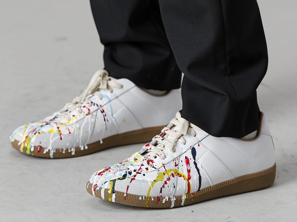 Maison Margiela - メゾン マルジェラ 2022-23AW 見出し3 - S50KA0530 ドローストリング パンツ - レプリカ ペインター スニーカー Off White 3-003