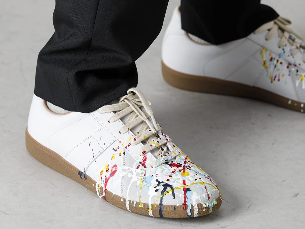 Maison Margiela - メゾン マルジェラ 2022-23AW 見出し3 - S50KA0530 ドローストリング パンツ - レプリカ ペインター スニーカー Off White 3-004