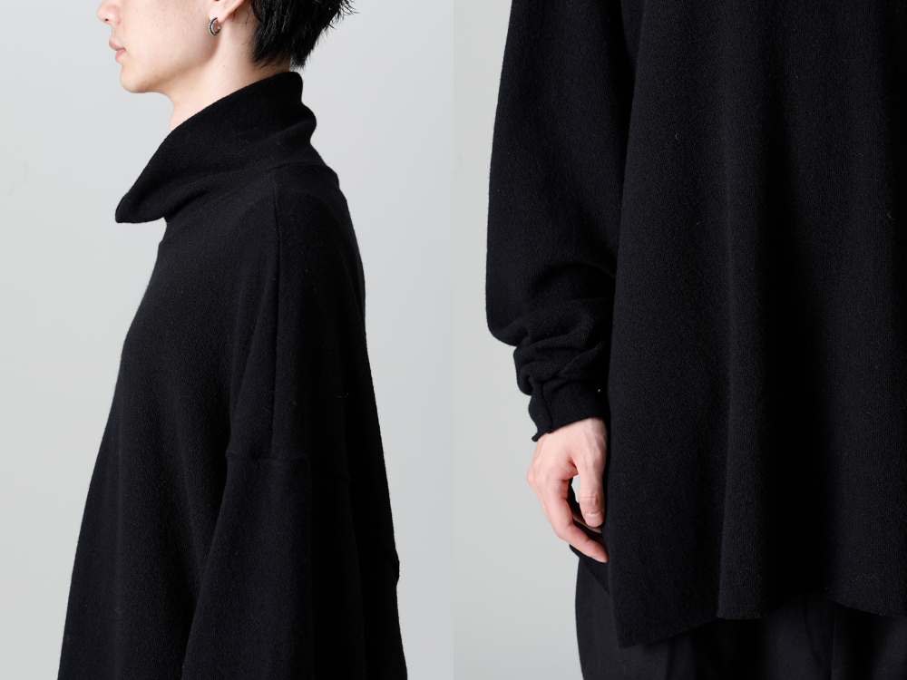 クジャク 2022-23AW - kujaku(クジャク) 2022-23AWコレクションより第2弾目が到着！只今より店頭・通販共に販売開始！ - KJ-22AW29-Black(コスモス プルオーバー ブラック) - 1-010