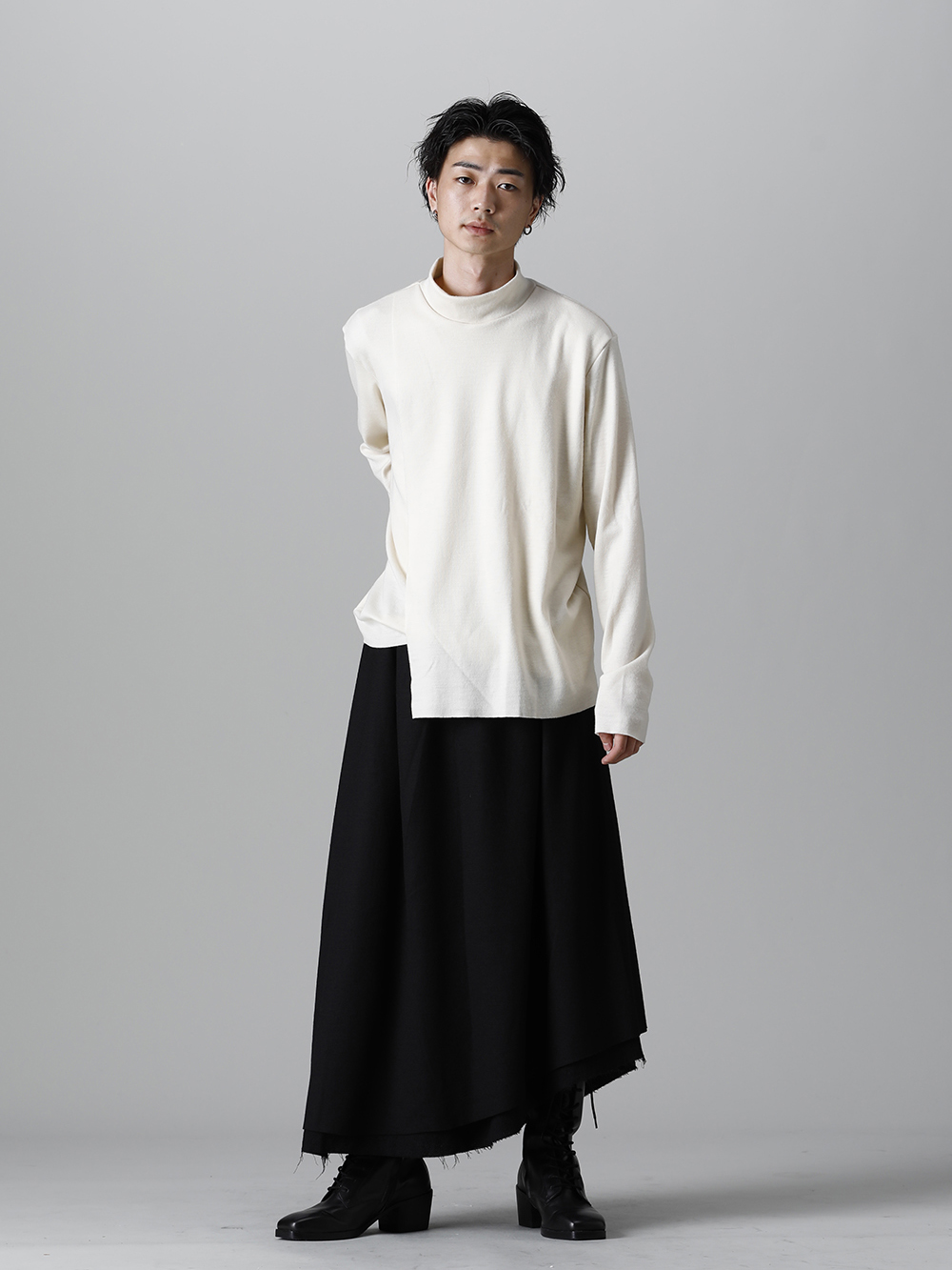 クジャク 2022-23AW - kujaku(クジャク) 2022-23AWコレクションより第2弾目が到着！只今より店頭・通販共に販売開始！ - KJ-22AW33-Black(オトメユリ スカート ブラック) - 1-011