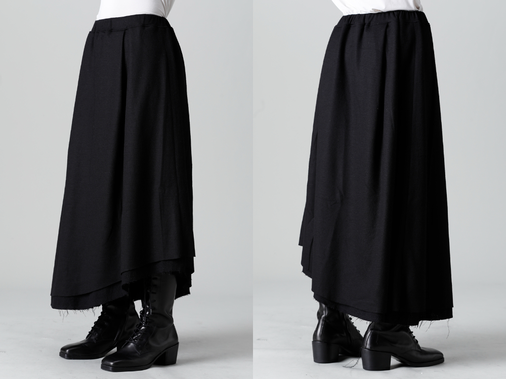 クジャク 2022-23AW - kujaku(クジャク) 2022-23AWコレクションより第2弾目が到着！只今より店頭・通販共に販売開始！ - KJ-22AW33-Black(オトメユリ スカート ブラック) - 1-013