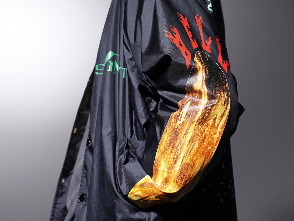 SAINT M×××××× 2022-23AW - Coach jacket made in collaboration - SM-A22-0000-082(VLONE × ©SAINT M×××××× SKULL Coach Jacket) SM-A22-0000-076(VLONE × ©SAINT M×××××× MARIA Long sleeve T-shirt) - 2-005