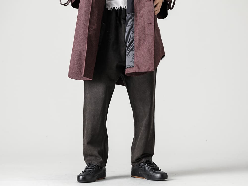 Norwegian Rain 22-23AW styling - FEIT スニーカー Versatile pants and sneakers for a wide range of styles  UM3530-Black-Brown-フェリックス パンツ ブラック/ブラウン - Handsewn-Classic-Lo-ハンドソーン クラシック ロー 3-001