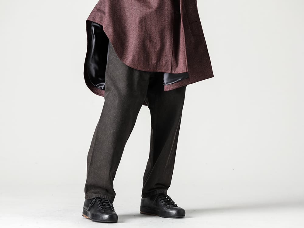 Norwegian Rain 22-23AW Versatile pants and sneakers for a wide range of styles -  UM3530-Black-Brown-フェリックス パンツ ブラック/ブラウン - Handsewn-Classic-Lo-ハンドソーン クラシック ロー 3-002