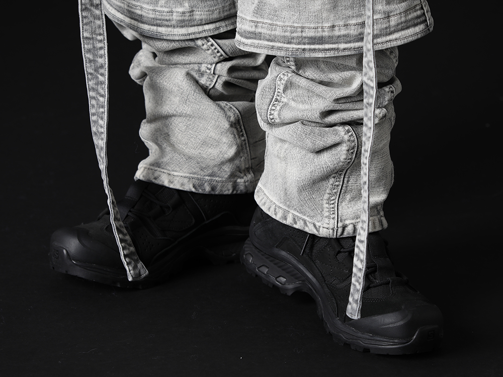 イレブン バイ ボリス ビジャン サベリ 2022-23AW - ワイドシルエットでインパクト抜群のガスマスクパンツ - BOOT2-GTX-Black(BOOT2 ゴアテックス ブラック) - 3-006