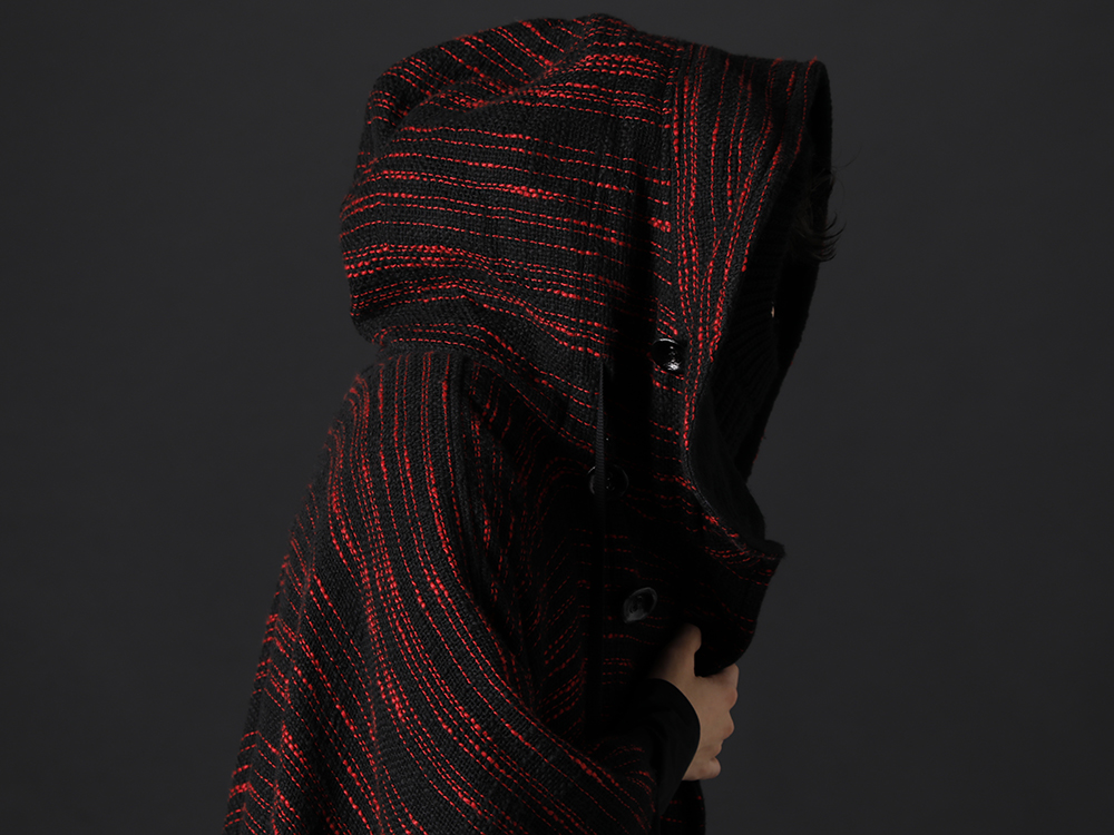 nude:masahiko maruyama 2022-23AW - Oversized poncho with a beautiful drape - NU-1655(Reversible Poncho) - 2-012