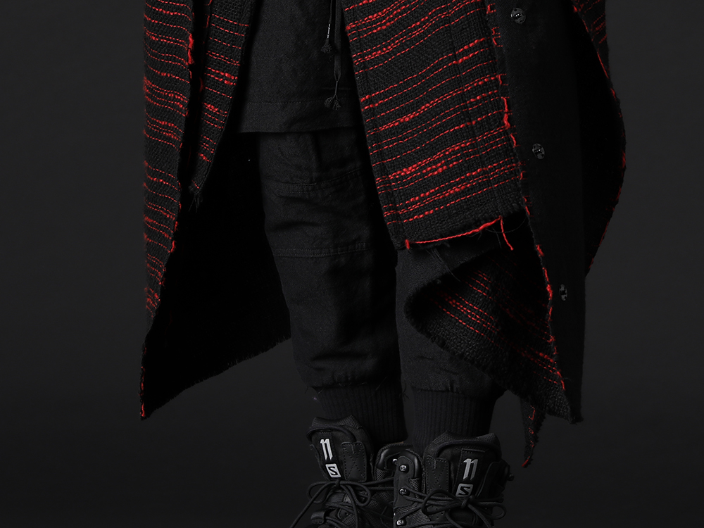 The Viridi-anne 2022-23AW - The casual lower half of the garment moderates the styling. - VI-3514-04(Wool / Linen Layered Pants) - 3-003