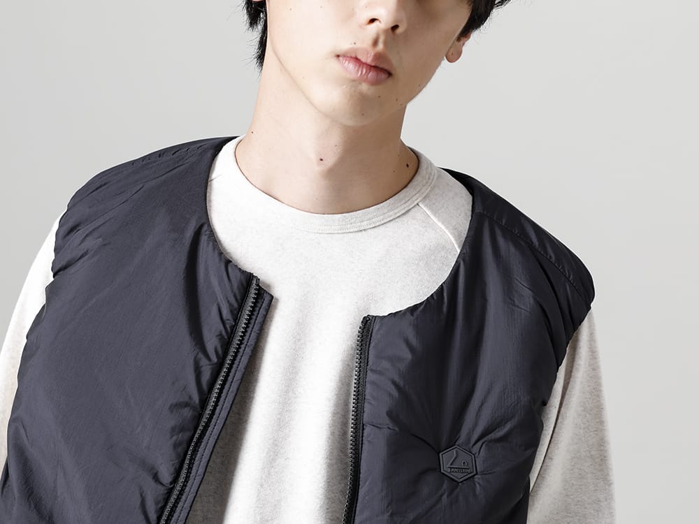 LANTERN 2022-23AW Black with a sense of stability if you choose it for basicness -  MMA-LAN-01-Black Heating inner Vest Black - RB-423-Oatmeal Ragran L/S Oatmeal