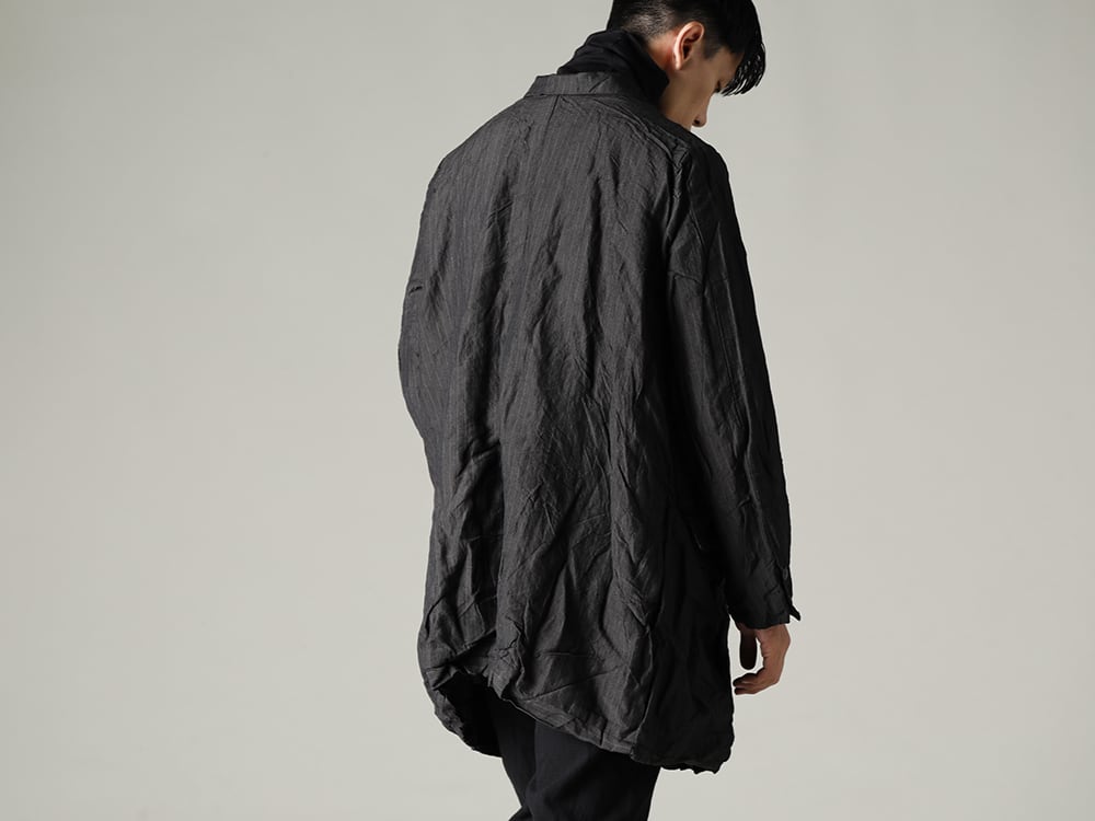 GARMENT REPRODUCTION OF WORKERS 22-23AW Arthur Coat Gray Stripe 2-003
