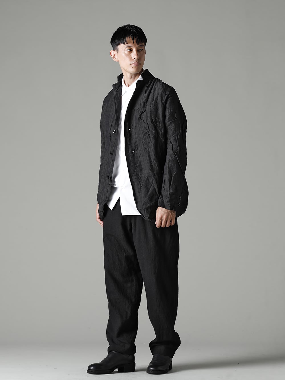 GARMENT REPRODUCTION OF WORKERS 22-23AW Arthur Jacket Gray Stripe 3-001