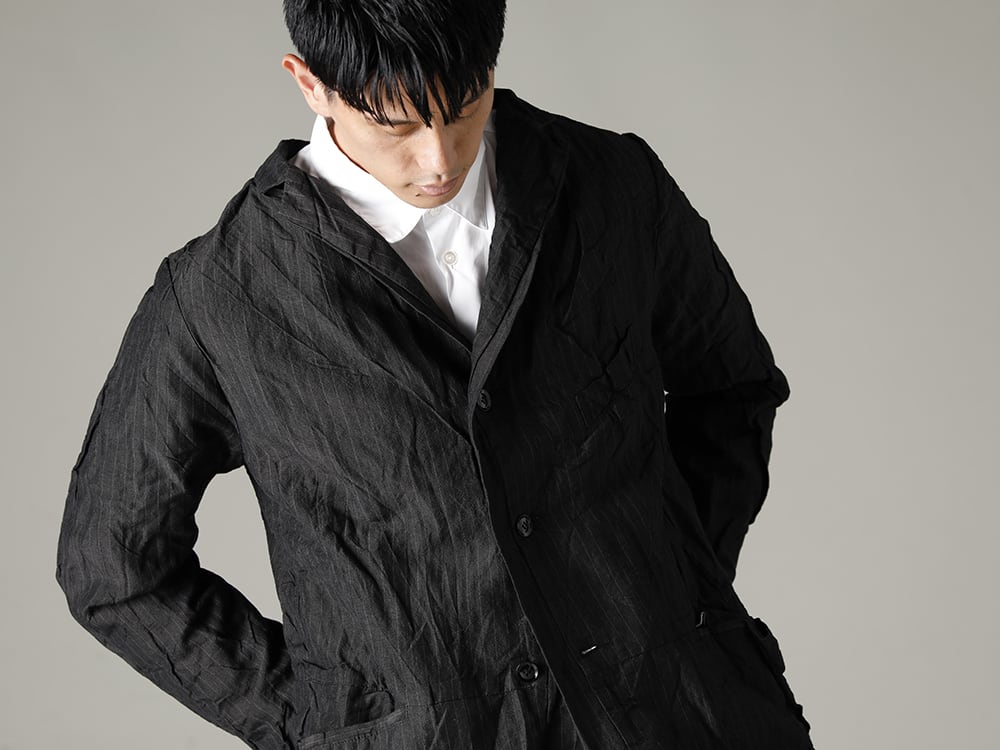 GARMENT REPRODUCTION OF WORKERS 22-23AW Arthur Jacket Gray Stripe 3-005