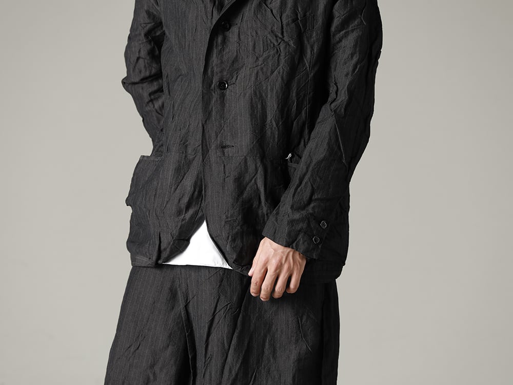 GARMENT REPRODUCTION OF WORKERS 22-23AW Arthur Jacket Gray Stripe 3-005