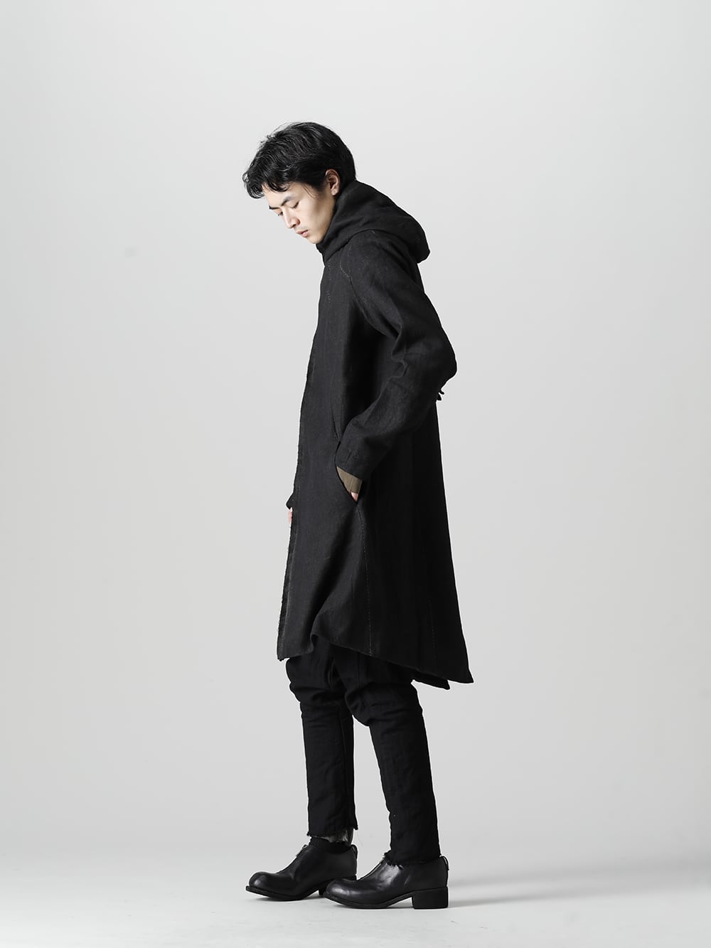 masnada 22-23AW Enjoy both sides of artisan and modest street - M2920 Reversible Parka  M2913 Lined Baggy Pants PL0FZ Orthopaedic Decollete Shoes Double Sole Horse Full Grain - PL0FZ 1-002