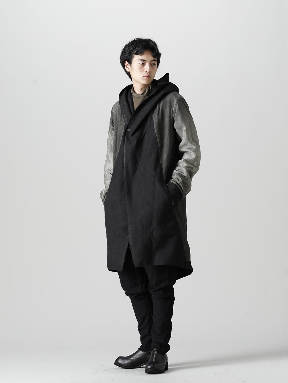 masnada 22-23AW Enjoy both sides of artisan and modest street - M2920 Reversible Parka  M2913 Lined Baggy Pants PL0FZ Orthopaedic Decollete Shoes Double Sole Horse Full Grain - PL0FZ 1-004