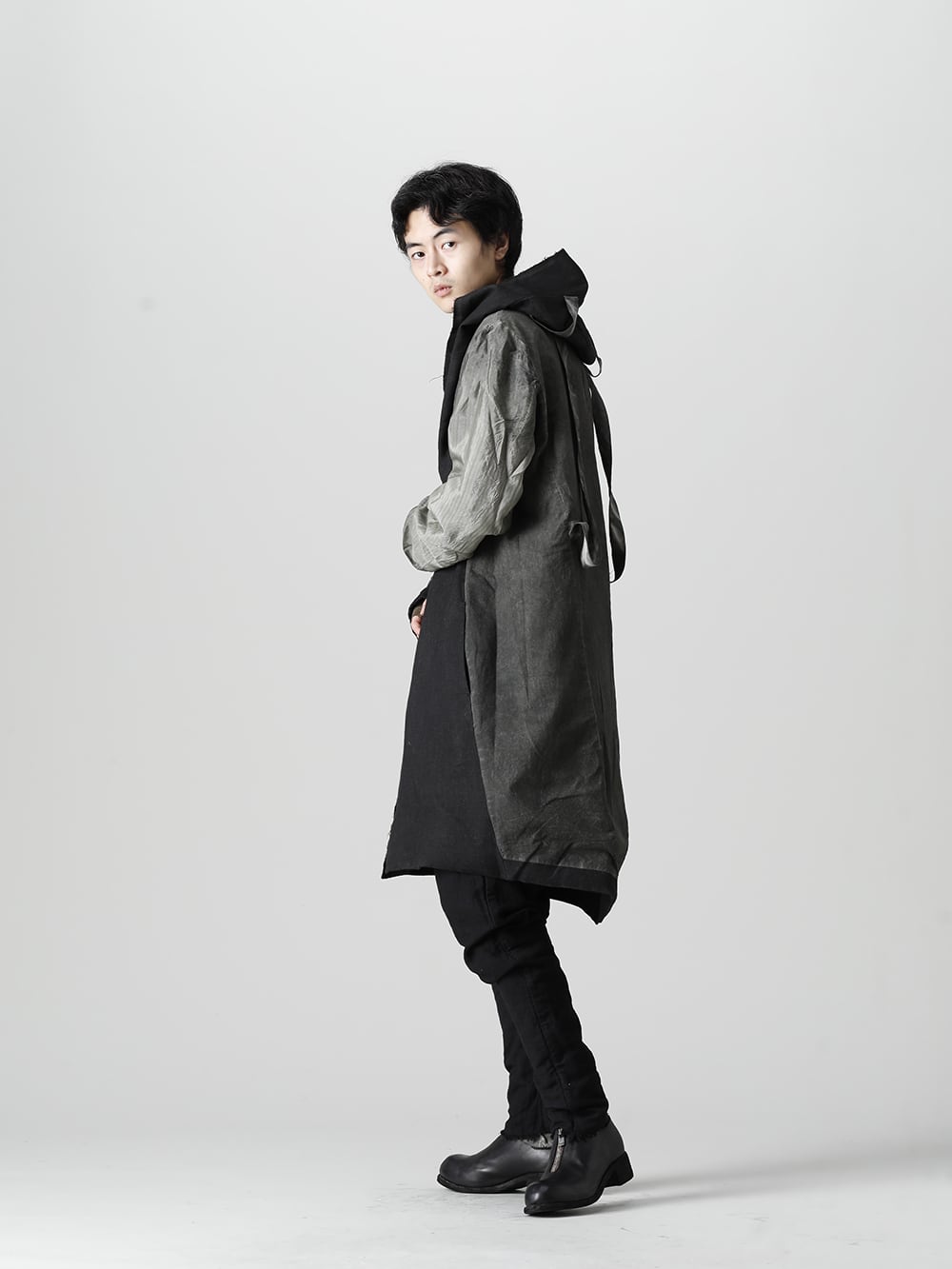 masnada 22-23AW Enjoy both sides of artisan and modest street - M2920 Reversible Parka  M2913 Lined Baggy Pants PL0FZ Orthopaedic Decollete Shoes Double Sole Horse Full Grain - PL0FZ 1-005