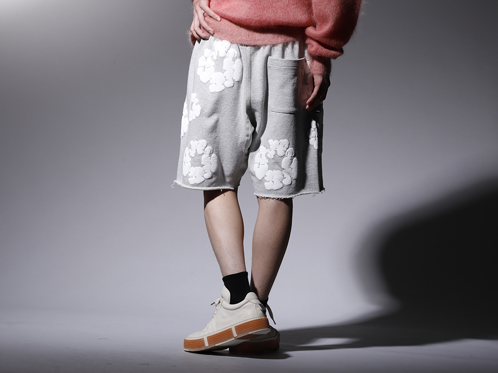 デニムティアーズ / グイディ 2022-23AW - アイコニックなデザインを落とし込んだコラボショーツ - RM-K01-0000-133(レディメイド × デニムティアーズ COTTON WREATH スウェットショーツ グレー - RE-DT-GY-00-00-17) GJ02-CO00T(レースアップブーツ - ホースフルグレインレザー - GJ02 CO00T) - 3-003