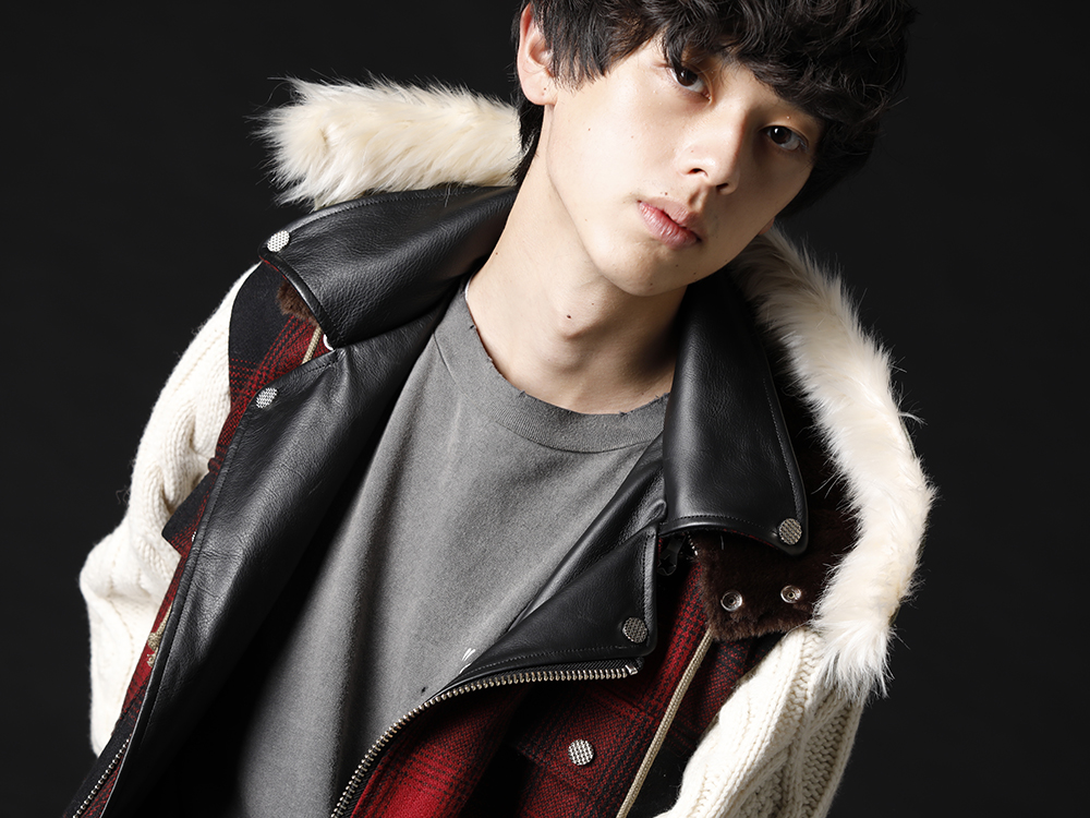 フェノメノン 2022-23AW - ブランドのこだわりを詰め込んだ、贅沢なミックスジャケット - ILLJK22A-008(ミックスジャケット) - 2-004