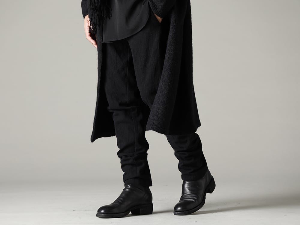 Forme d`expression 22-23AW(秋冬) 幅広いコーディネートに対応 - UP110-354B コントゥア パンツ 2.0  -  788Z_H バックジップブーツ ダブルソール - ホース フルグレイン レザー 3-003