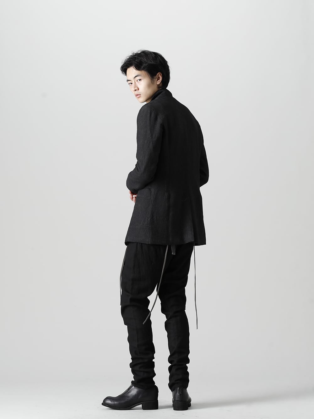 masnada 22-23AW Black for easy handling and daily use - M2921 Reversible Jacket - M2973 Iconic Bound Top - M2923 Slim Pants - Orthopaedic Decollete Shoes Double Sole Horse Full Grain - PL0FZ 1-003