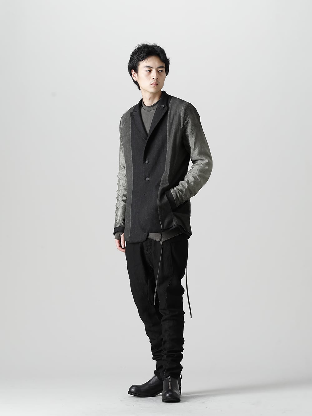 masnada 22-23AW Bicolor with a rich expression - M2921 Reversible Jacket - M2973 Iconic Bound Top - M2923 Slim Pants - Orthopaedic Decollete Shoes Double Sole Horse Full Grain - PL0FZ