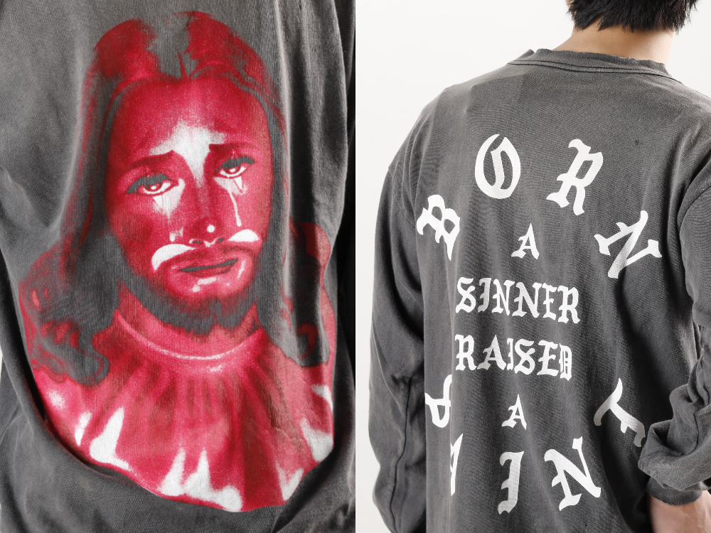 SAINT MICHAEL 2022-23AW - ©️SAINT M×××××× 2022-23秋冬系列的第5波单品发布啦!现在开始在店铺和网购同时销售! - SM-A22-0000-068(BORN X RAISED × ©SAINT M×××××× CLOWN Long sleeve T-shirt Black) - 1-009