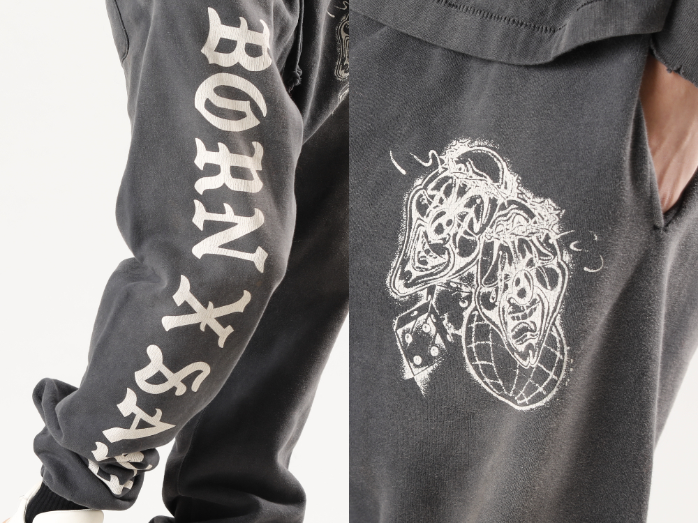 SAINT MICHAEL 2022-23AW - ©️SAINT M×××××× 2022-23秋冬系列的第5波单品发布啦!现在开始在店铺和网购同时销售! - SM-A22-0000-071(BORN X RAISED × ©SAINT M×××××× Sweat pants) - 1-018