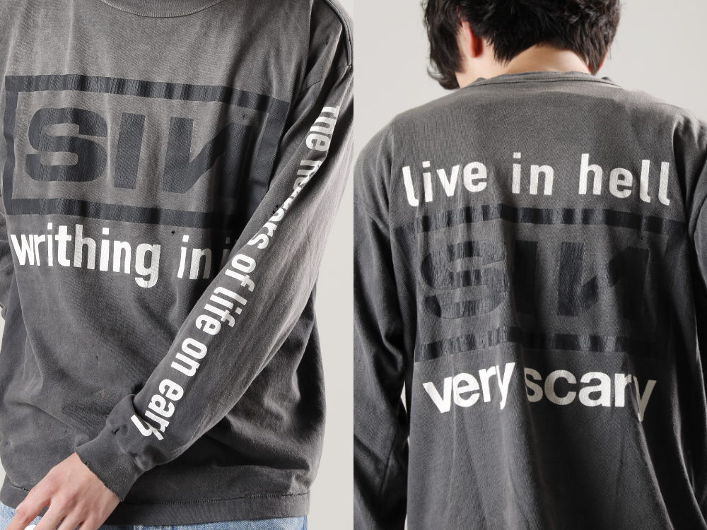 SAINT MICHAEL 2022-23AW - ©️SAINT M×××××× 2022-23秋冬系列的第5波单品发布啦!现在开始在店铺和网购同时销售! - SM-A22-0000-012(SIN Long sleeve T-shirt) - 1-021