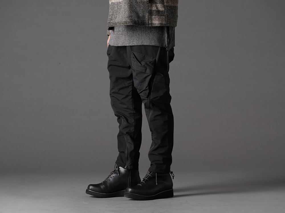 The Viridi-anne DEVOA 22-23AW Active, rugged and versatile bottoms. -  VI-3509-04-Black Tactical Pants Black FW-LMM Leather Boots 3-001