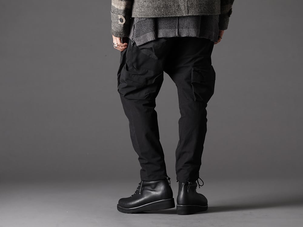 The Viridi-anne DEVOA 22-23AW Active, rugged and versatile bottoms. -  VI-3509-04-Black Tactical Pants Black FW-LMM Leather Boots 3-002