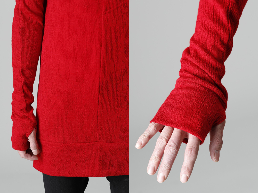 キリュウキリュウ 2022-23AW - kiryuyrik(キリュウキリュウ) 2022-23AWコレクションより第3弾目が到着！店頭・通販共に販売中！ - KO-HT19-057(パイソンジャカードジャージー ドレープ ハイネック) - 1-024