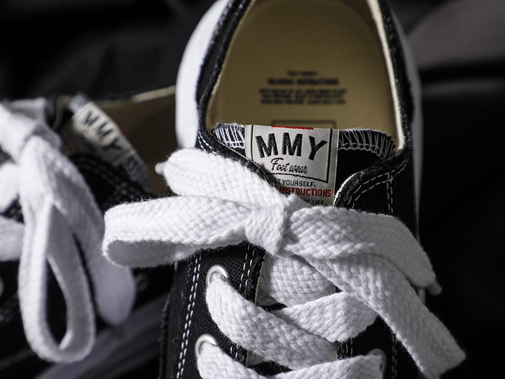 Maison MIHARAYASUHIRO 2022-23AW Original sole Toe cap sneaker LOW canvas Black 2-002