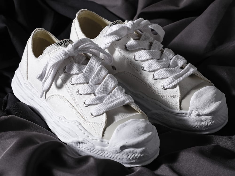 Maison MIHARAYASUHIRO 2022-23AW Original sole Toe cap sneaker LOW canvas White 3-001