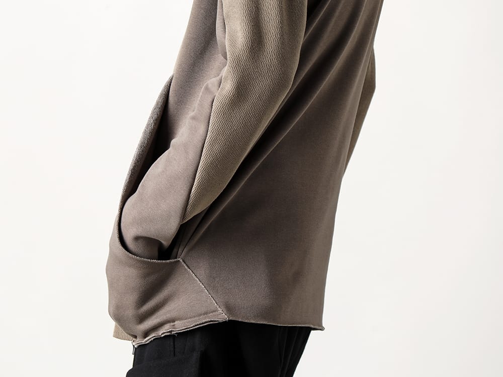 RIPVANWINKLE 2022-23AW Bomber heat cut sew made with a combination of thermal fabric. - RB-443-Selenium-Gray Climbing Jersey Selenium Gray