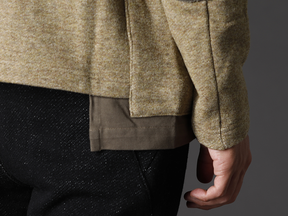 ザ ヴィリディアン 2022-23AW - インナーにも使いやすい秋カラーのプルオーバー - VI-3533-01-Beige(綿ウール裏毛 ハイネックプルオーバー ベージュ) - 2-008