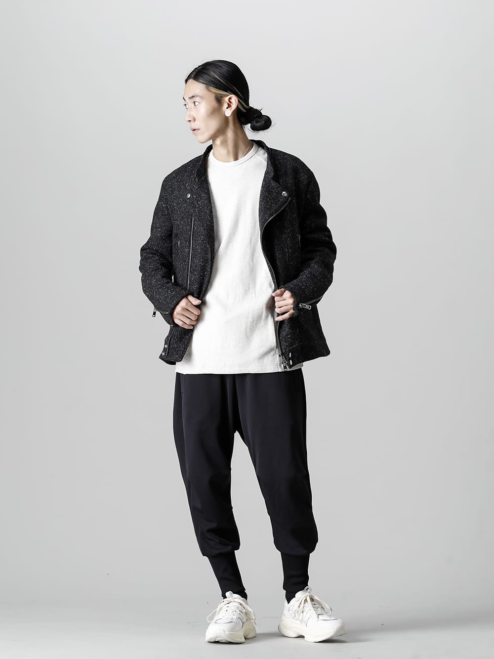 SUNCORE 2022-23AW Suncore Leather Shoes Para Traceur Light Suitable For Longer Ribs - RB-450 Wool Boa Riders - RB-433-Matt-Black Balloon Jersey Pants Matt Black - SVC879C004-Ivory Para Traceur Light Ivory  4-001