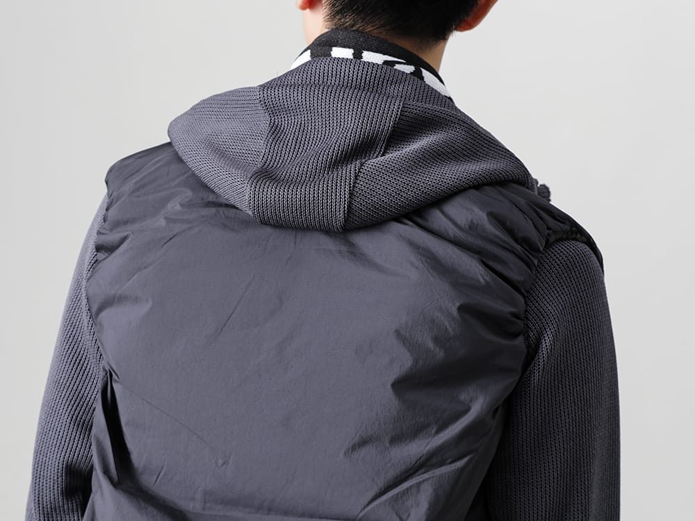 LANTERN - ランタン 22-23AW 秋も深まりストールの季節が到来  - MMA-LAN-01-Heating Inner Vest Black - RB-427-Motorcycle Hoodie Selenium Gray 2-005