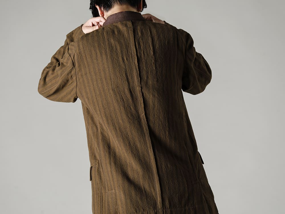 ZIGGY CHEN-ジギーチェン 22-23AW(秋冬) 細部のディテールまで拘りを感じるデザイン、着心地ともに洗練されたジャケット  - 0M2230919-ウルトラライトウェイト 2ボタンブレザー - UK7553-Off-White-ロングスリーブ ニットトップ. オフホワイト 2-005