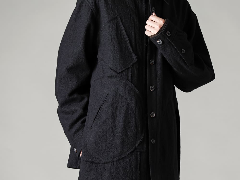 ZIGGY CHEN 22-23AW The versatility of this item is highly recommended for both first-time buyers and fans of ZIGGY CHEN.  - 0M2230733-Geometric Patchwork Shirt - 0M2230706-Front Slit Pocket Shirt 2-001