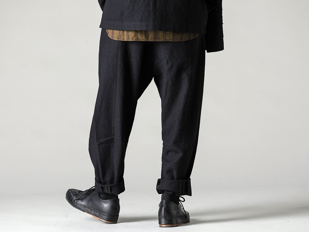 ZIGGY CHEN 22-23AW The simple 2-tuck pants that show the high quality of ZIGGY CHEN's wear. - 0M2230512-Horizontal Seam Tapered Cut Trousers - Handsewn-Classic-Lo-ハンドソーン クラシック ロー 3-003
