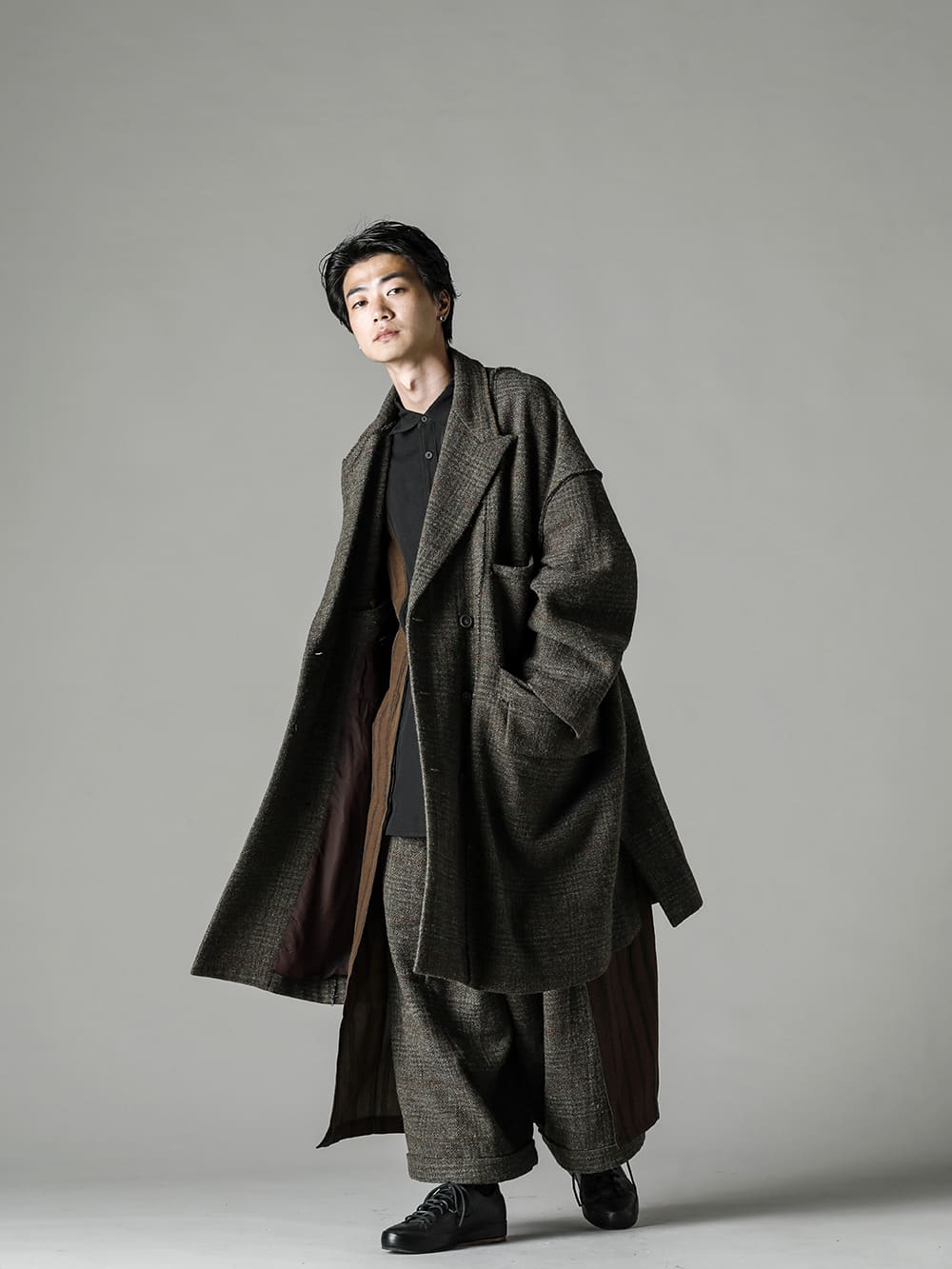 ZIGGY CHEN(ジギー チェン) 22-23AW(秋冬) 0M2231107 ダブルブレスト オーバーサイズコート 1-003