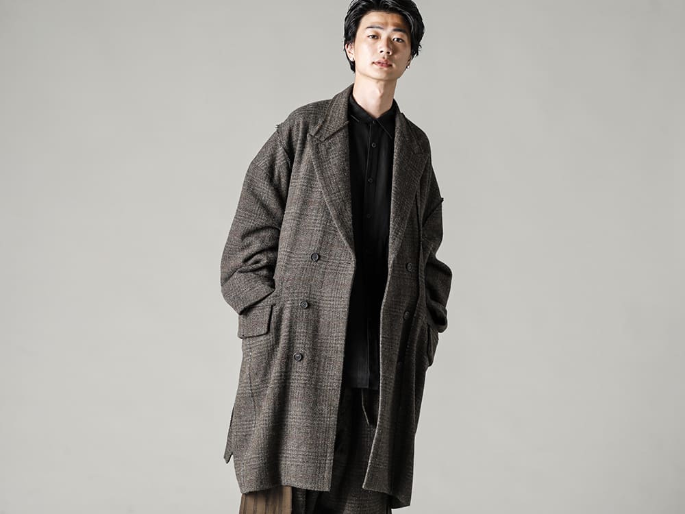 ZIGGY CHEN(ジギー チェン) 22-23AW(秋冬) 0M2231107 ダブルブレスト オーバーサイズコート 1-004