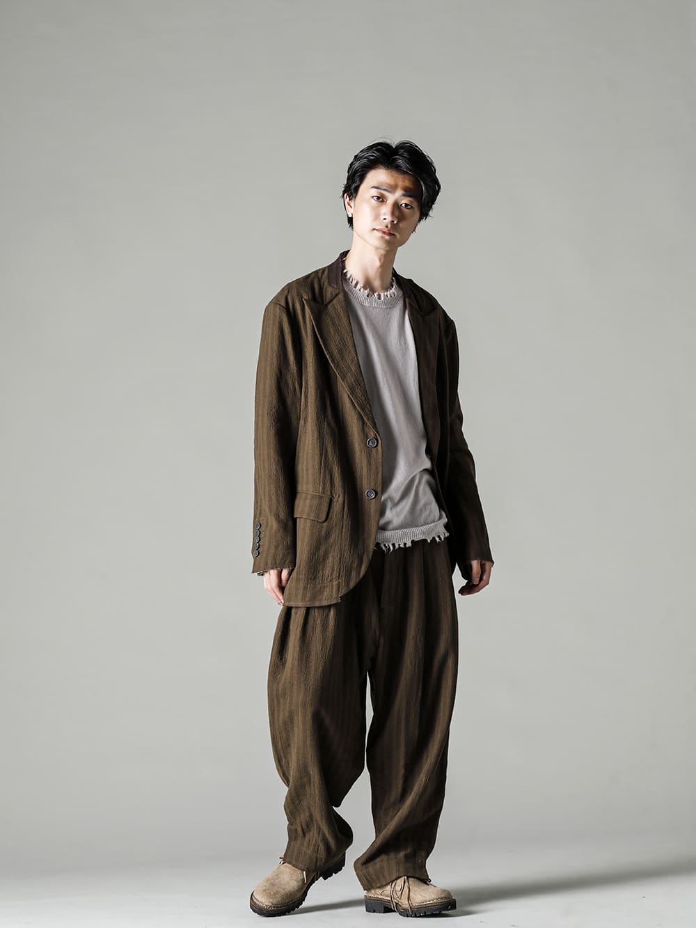 ZIGGY CHEN(ジギー チェン) 22-23AW(秋冬) 0M2230919 ウルトラライトウェイト 2ボタンブレザー 3-004