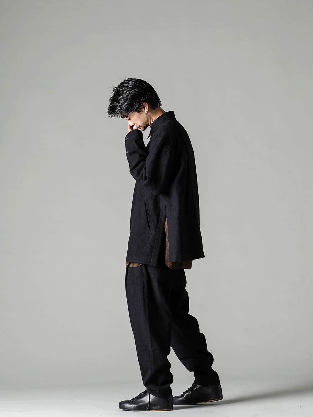 ZIGGY CHEN(ジギー チェン) 22-23AW(秋冬) 0M2230733 ジメオトリック パッチワークシャツ 4-002